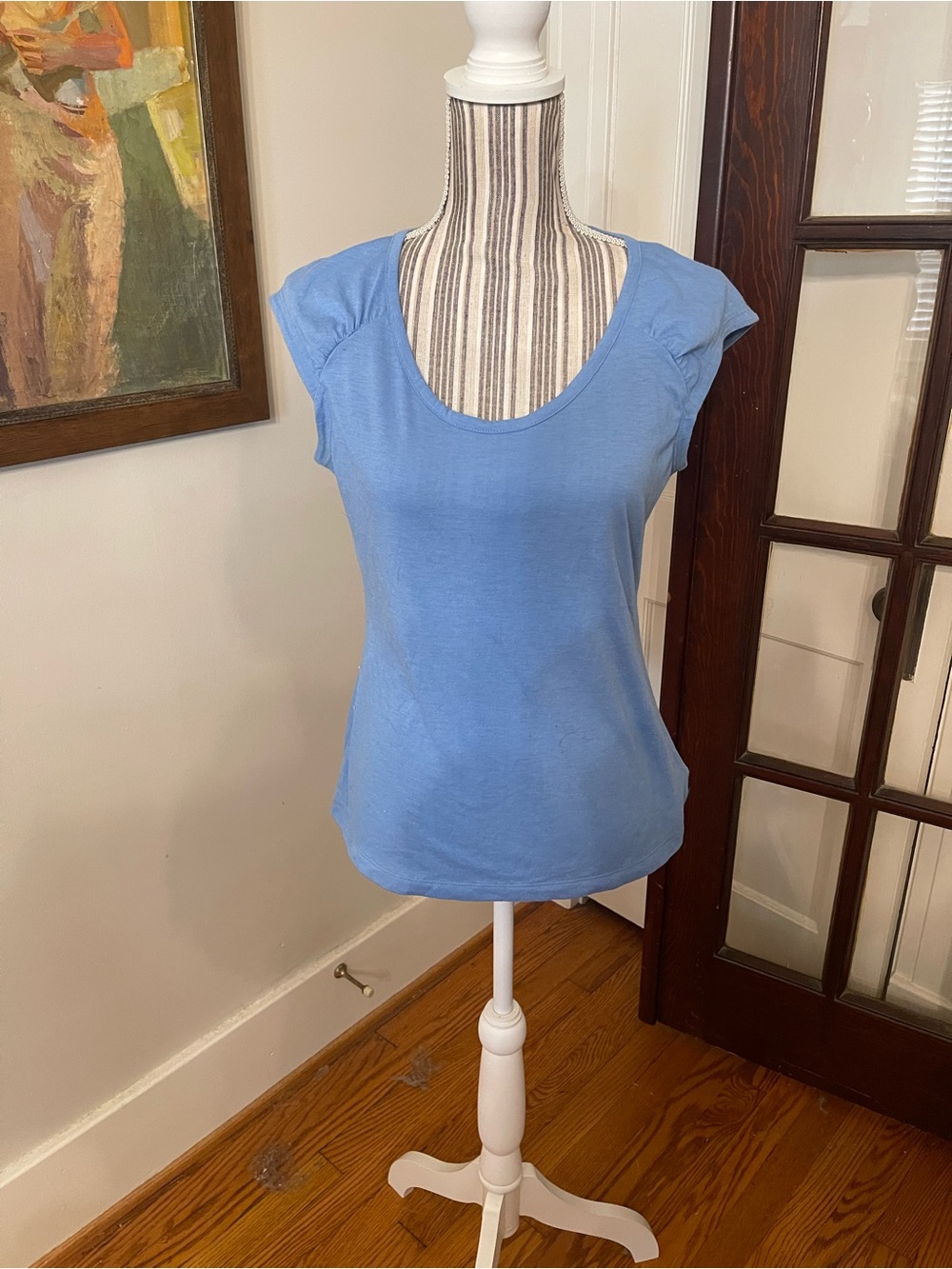 Mountain Hardwear Light Blue Scoop Neck Tank Top